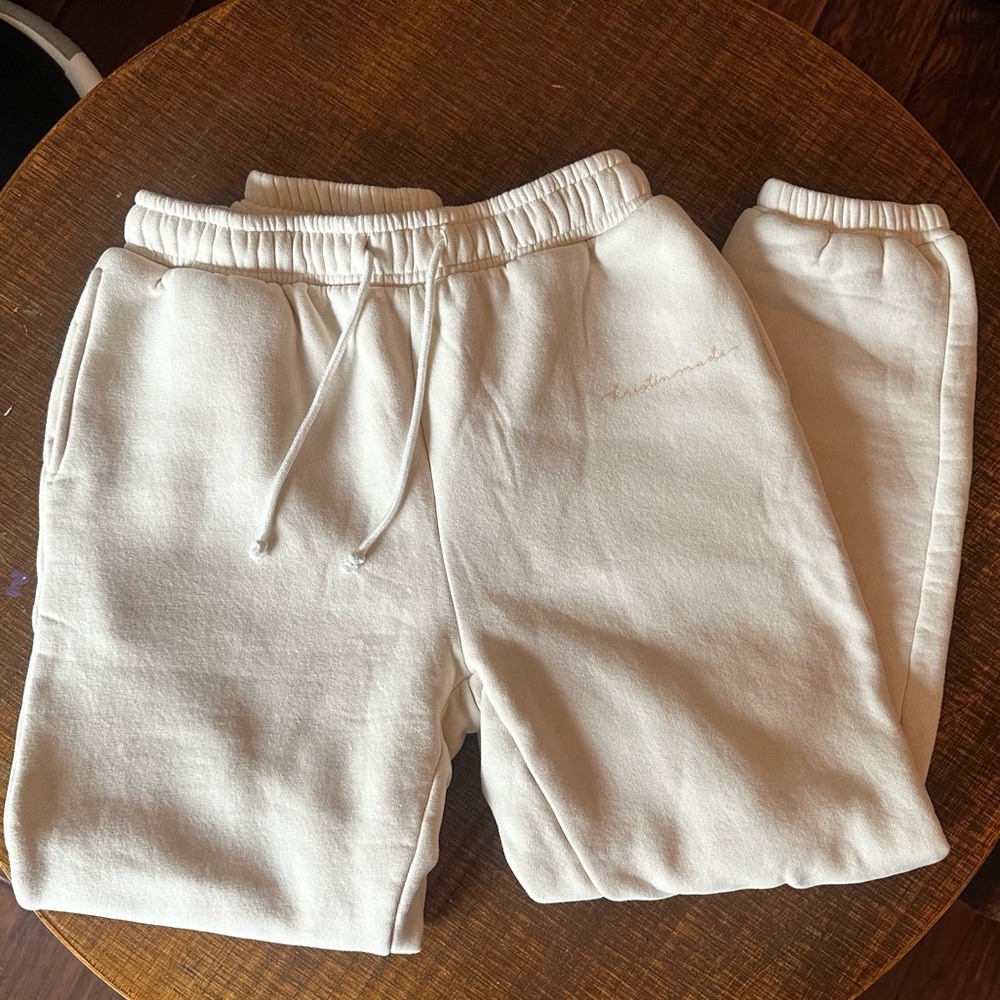 Cream Jogger Sweatpants